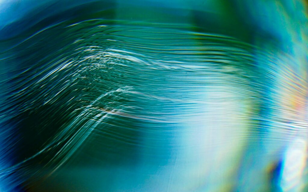 Flowing water representing data moving through active and archival storage